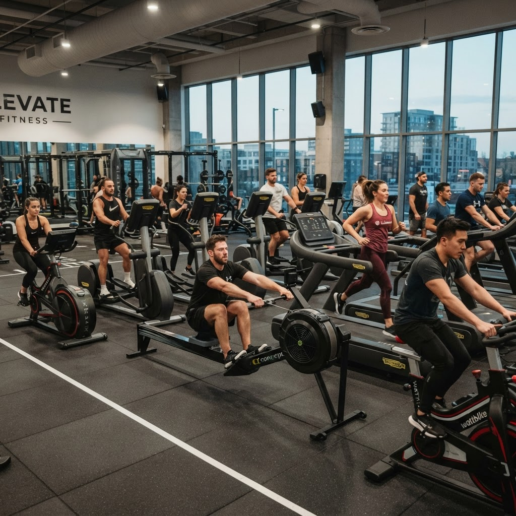 Professional gym cardio equipment